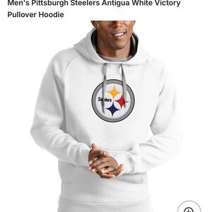 Antigua Gray and White Hoodie -New without tags